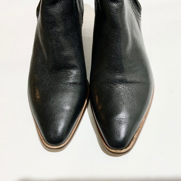 Cole Haan Women's Nella Booties (65mm)Block Heel Black Leather Ankle Boots 9 - Picture 13 of 13